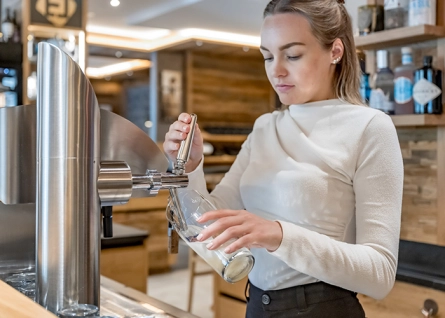 barmaid at the tap